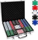 Comie Poker Chips 500PCS Poker Chip Set Aluminum Travel Case - Scratch & Dent