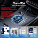 KUKIHO WIRELESS CARPLAY ADAPTER FOR IPHONE CARPLAY COMPATIBLE - BLUE - Like New