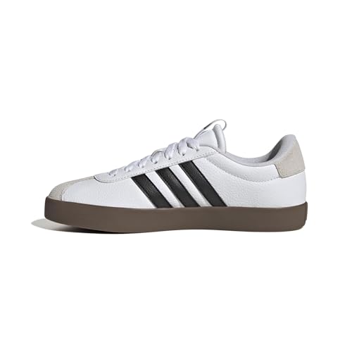 ADIDAS WOMEN’S VL COURT 3.0 SNEAKER WHITE BLACK GREY ONE SIZE: 9 - Brand New