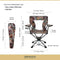 ARROWHEAD OUTDOOR 360 DEGREES SWIVEL HUNTING CHAIR W/ ARMRESTS CAMO - Camo Like New