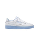 REEBOK WOMEN'S CLUB C REVENGE SNEAKERS WHITE/WHITE/Y2K BLUE SIZE WOMEN 5.5 - Like New
