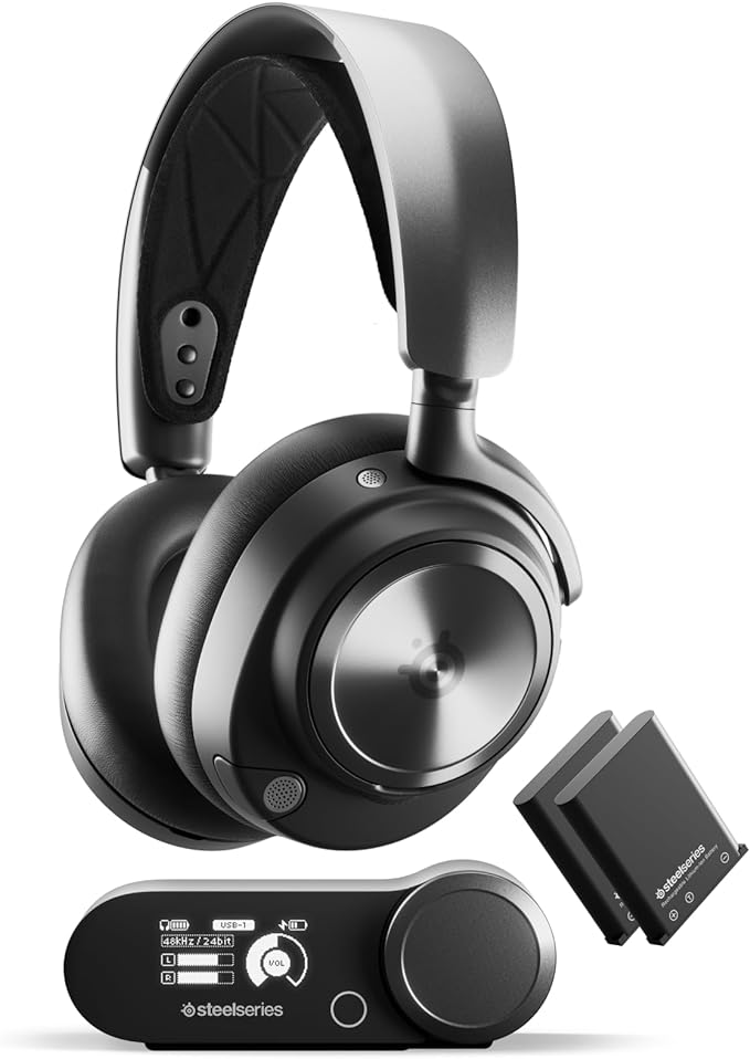 STEELSERIES ARCTIS NOVA PRO WIRELESS MULTI-SYSTEM GAMING HEADSET 61520 - BLACK Like New