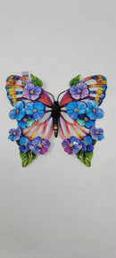 SANTA'S WORKSHOP INC 8" IRON BUTTERFLY PLAQUE - MULTI - Brand New