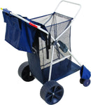 RIO BRANDS RIO BEACH WONDER WHEELER DELUXE UTILITY LAWN BEACH FOLDABLE - NAVY - Like New