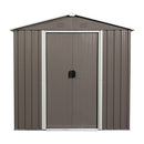 6ft x 5ft Outdoor Metal Storage Shed, Clearance with Lockable Door - Gray - Like New