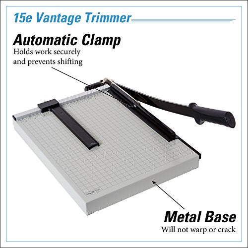 DAHLE 15E VANTAGE PAPER TRIMMER 15" CUT LENGTH 15 SHEET AUTOMATIC CLAMP - Like New