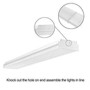 FAITHSAIL 4FT LED Wraparound 40W Wrap Light, 4400lm, 4000K, 4 Pack - Like New