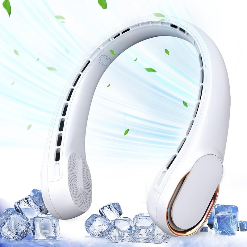 ASNUG R5 Portable Bladeless Neck Fan, 4000 mAh - White Like New