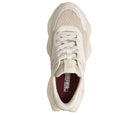 Skechers Womens Street Wave Sneaker Memory Foam Lux, Slip-ins, Size 7, Off White - Like New