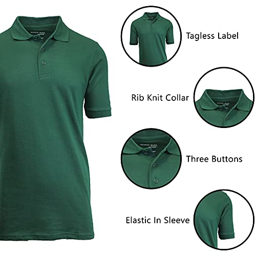 GALAXY BY HARVIC MENS POLO PIQUE SHIRT SIZE 2XL HUNTER - Brand New