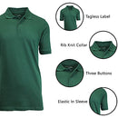 GALAXY BY HARVIC MEN'S POLO PIQUE SHIRT SIZE MEN L HUNTER - Brand New