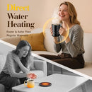 KITCHEKSHOP 14OZ SMART COFFEE MUG WARMER SELF-HEATING MUG HSC09K - BLACK - Like New