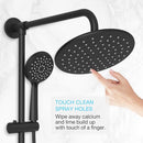 SOKA 9" RAIN SHOWER HEAD HANDHELD BATHROOM RAIN SHOWER SYSTEM - MATTE BLACK - Like New