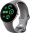 GOOGLE PIXEL WATCH 2 FITBIT HEART RATE TRACKING- GOLD ALUMINUM CASE - HAZEL - Like New