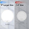 LAKUMU 2-PACK 9" RECHARGEABLE MOTION,LED CEILING LIGHT RECHARGEABLE - WHITE - Like New