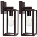 Brightever 2-Pack Outdoor Wall Light Fixtures - OIL-RUBBED BRONZE - Like New