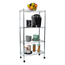 MIND READER STORAGE SHELVES GARAGE WHEELS MET4TWHEEL-SILVER - SILVER - Like New