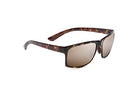 MAUI JIM POKOWAI RECTANGULAR SUNGLASSES MJ-439-HCLBRO/OLTORT Olive Tortoise - Like New