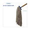 BOARDWALK 24OZ LIE FLAT CUT END MOP HEAD BWKCM22024 - WHITE - Like New