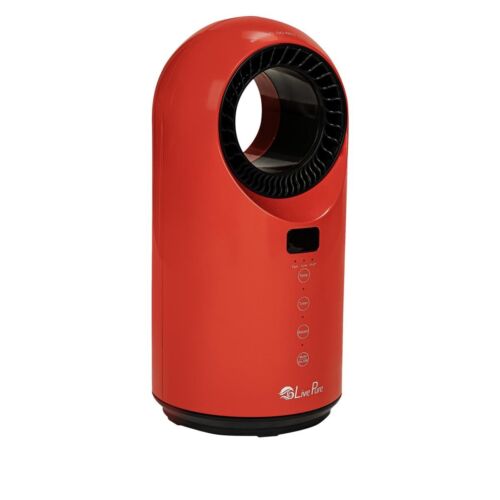 LivePure Turbine Vortex Auto-Duster Heater LP2000HTR - Red Like New