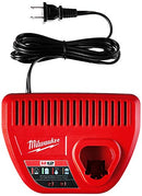 MILWAUKEE GENUINE OEM M12 LITHIUM ION 12 VOLT BATTERY CHARGER 48-59-2401 RED - Like New