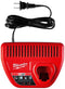 MILWAUKEE GENUINE OEM M12 LITHIUM ION 12 VOLT BATTERY CHARGER 48-59-2401 RED - Like New