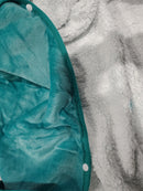 ZWVKLN WEARABLE HOODED ANIMAL BLANKET ADULTS BLANKET HOODIE - TEAL - Like New