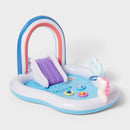 SUN SQUAD PLAY CENTER UPDATE 34 GAL NOVELTY KIDDIE POOL RAINBOW - MULTI - Like New