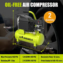 HASIENDA Portable Gallon Air Compressor, Max 150 PSI Pressure, B0CJTG9HXF - Brand New