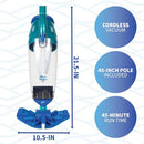 Blue Wave Pool Blaster Fusion PV-10 Hand Held Lithium Cleaner NE9872 - Blue - Like New