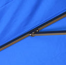 CALIFORNIA UMBRELLA 11FT BRONZE ALUMINUM CANTILEVER PATIO UMBRELLA, PACIFIC BLUE - Like New