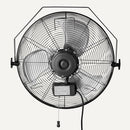 AMAZON 18" OUTDOOR HEAVY-DUTY MISTING FAN WALL-MOUNTED HVWO2518-SP - BLACK - Like New