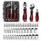 IRONCUBE 53-PIECE SOCKET RATCHET WRENCH 20-IN-1 WITH 2-IN-1 WRENCH BLACK/RED - Like New
