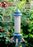 BROME SQUIRREL BUSTER PLUS SQUIRREL-PROOF BIRD FEEDER - GREEN - Like New