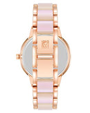 ANNE KLEIN WOMEN'S RESIN BRACELET WATCH ROSE GOLD/Rose Gold/Iridescent - Like New