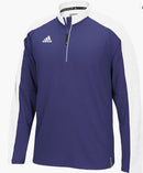 Adidas Men's Climalite Modern Varsity Long Sleeve 1/4 Zip Jacket New