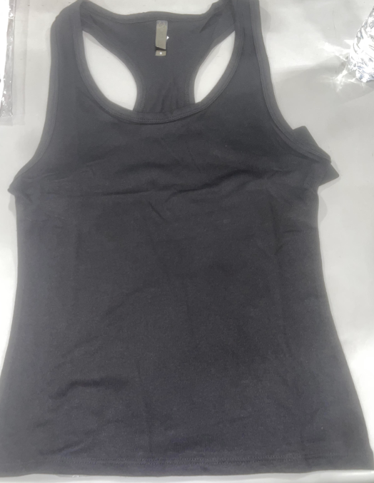 STUDIO 33 WOMEN'S SOLID SLEEVELESS RACERBACK TANK TOP - SIZE: WOMEN S - BLACK - Like New