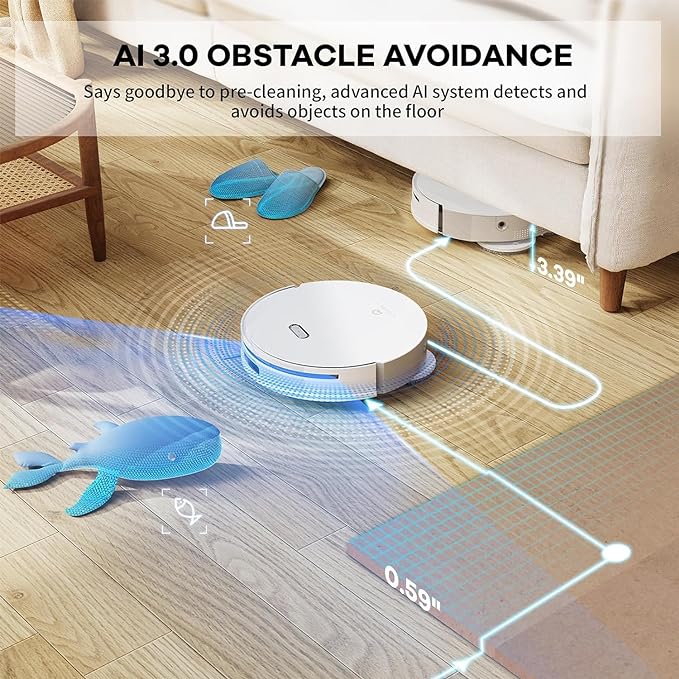 LYNKBEY M20 Pro Robot Vacuum Mop Combo Auto Cleaning & Hot Air - Scratch & Dent