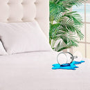 AMERICAN DREAM KING SIZE ZIPPERED FABRIC MATTRESS COVER - WHITE - Like New