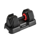 PIRIER ADJUSTABLE DUMBBELL 55LB SINGLE DUMBBELL WITH 10 WEIGHT OPTIONS - BLACK - Like New