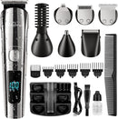 Brightup Beard Trimmer for Men IPX7 Waterproof Grooming Kit - Black/Silver - Like New
