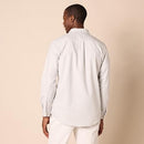 AMAZON ESSENTIALS MEN'S SLIM-FIT LONG-SLEEVE OXFORD SHIRT WITH POCKET - GRAY L - Brand New