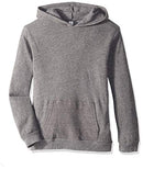 9595GF HANES ALTERNATIVE YOUTH CHALLENGER HOODED SWEATSHIRT SIZE M ECO GREY - Like New