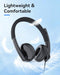 EMEET HS50 WIRED HEADSET WITH MIC NOISE CANCELLING - BLACK - Brand New