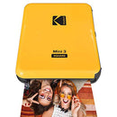 KODAK All-New Mini 3 Square Bluetooth Printer 4PASS P300GGY - Yellow - Like New