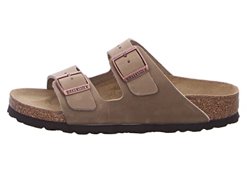 BIRKENSTOCK ARIZONA SOFT FOOTBED SANDAL MEN 5N/WOMEN 7N TOBACCO BROWN - Like New