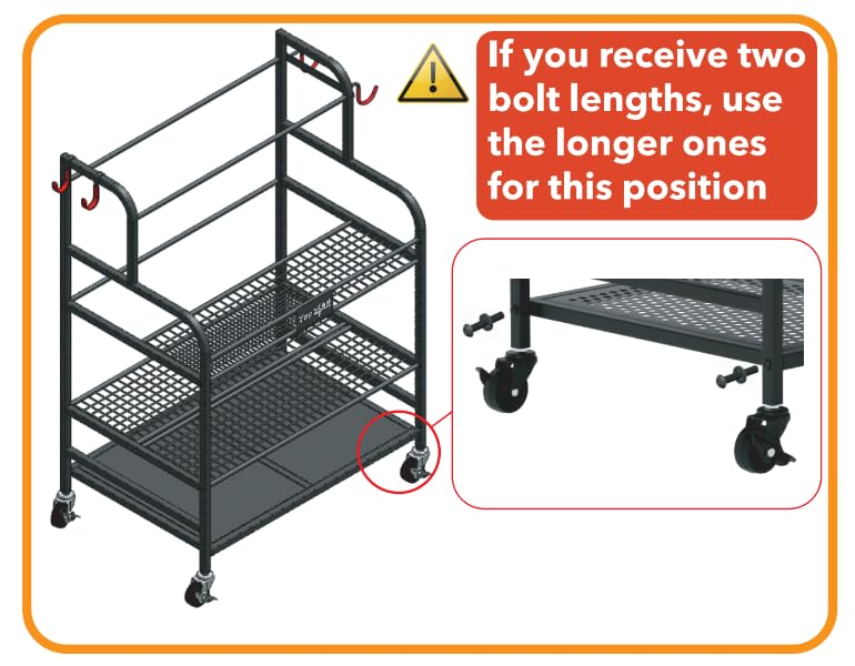 YES4ALL DUMBBELL WEIGHT SPORTS GYM STORAGE WHEELS HOOKS 30RE-AWGC - BLACK - Brand New