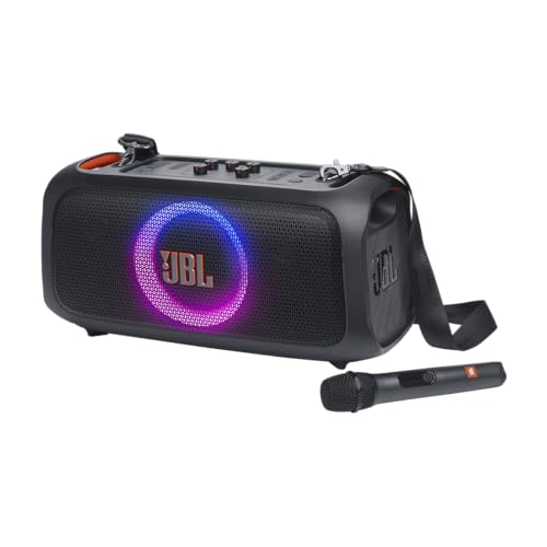 JBL PARTYBOX ON-THE-GO ESSENTIAL PORTABLE PARTY SPEAKER BUILT-IN LIGHTS - BLACK - Like New