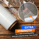 4 Rolls x 18" x 1500 Feet x 80 Gauge Clear Commercial Grade,B0BV7L9FW9 - NEW - Brand New