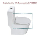 WinZo UF069 Small Toilet Replacement Part U Shaped UF Seat Cover - White - Brand New